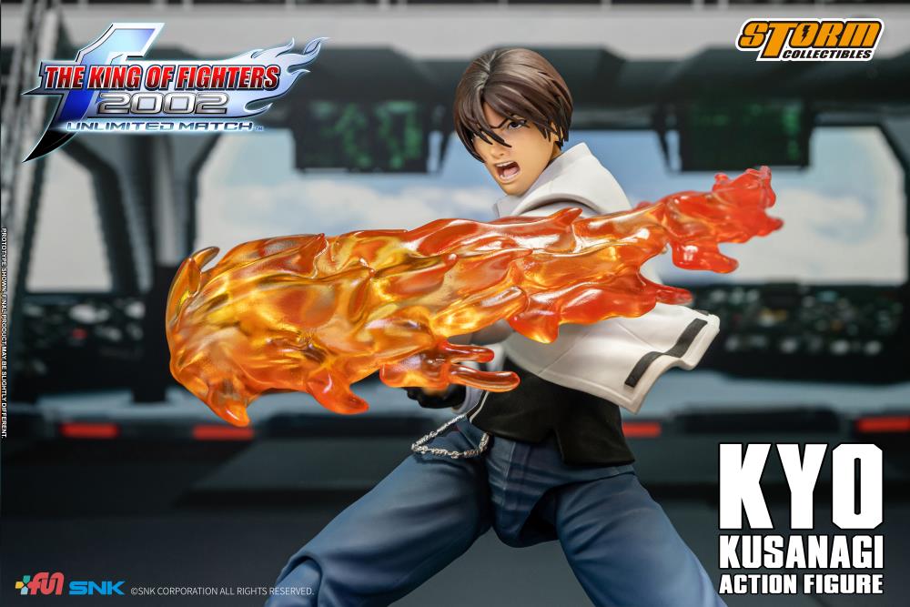 Pedido Figura Kyo Kusanagi - The King of Fighters 2002 Unlimited Match marca Storm Collectibles SKKF08 escala pequeña 1/12