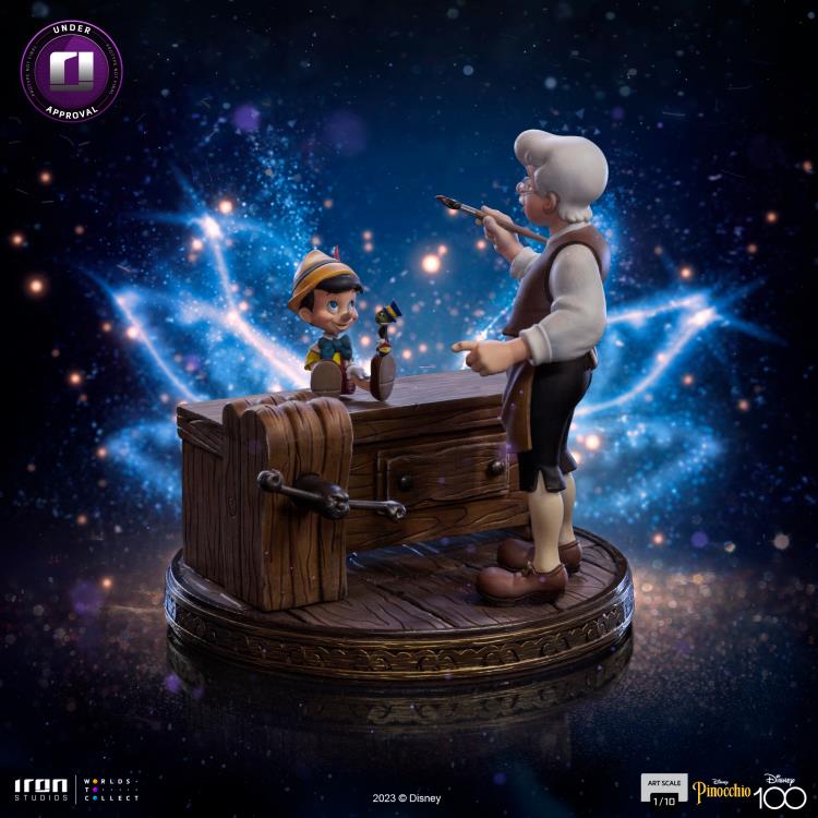 Preventa Estatua Geppetto & Pinocchio - Disney 100th anniversary - Limited Edition marca Iron Studios escala de arte 1/10