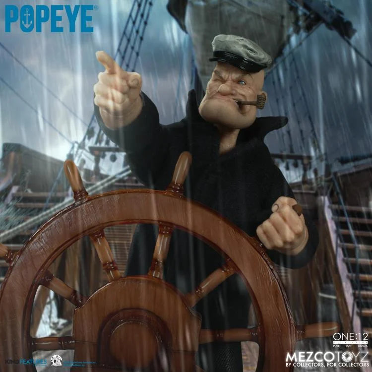 Preventa Figura Popeye - One:12 Collective marca Mezco Toyz 76470 escala pequeña 1/12