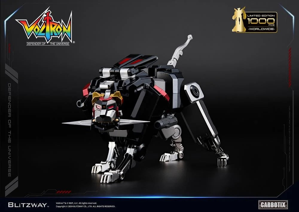 Preventa Figura Black Voltron (DIECAST) (Exclusiva Edición Limitada) - Carbotix Series marca Blitzway BW-CA-11101 (38 cm)