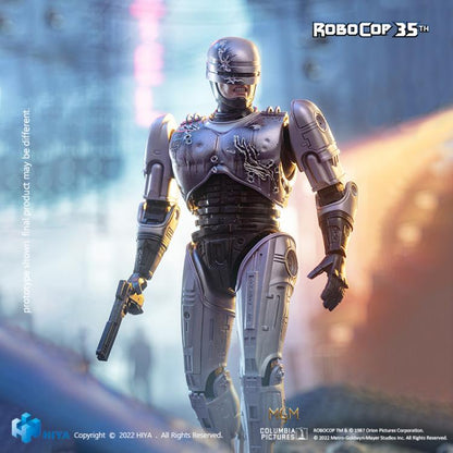 Preventa Figura RoboCop (Diecast) (PX Previews Exclusive) - 35th Anniversary RoboCop (1987) - Exquisite Super Series marca HIYA escala pequeña 1/12