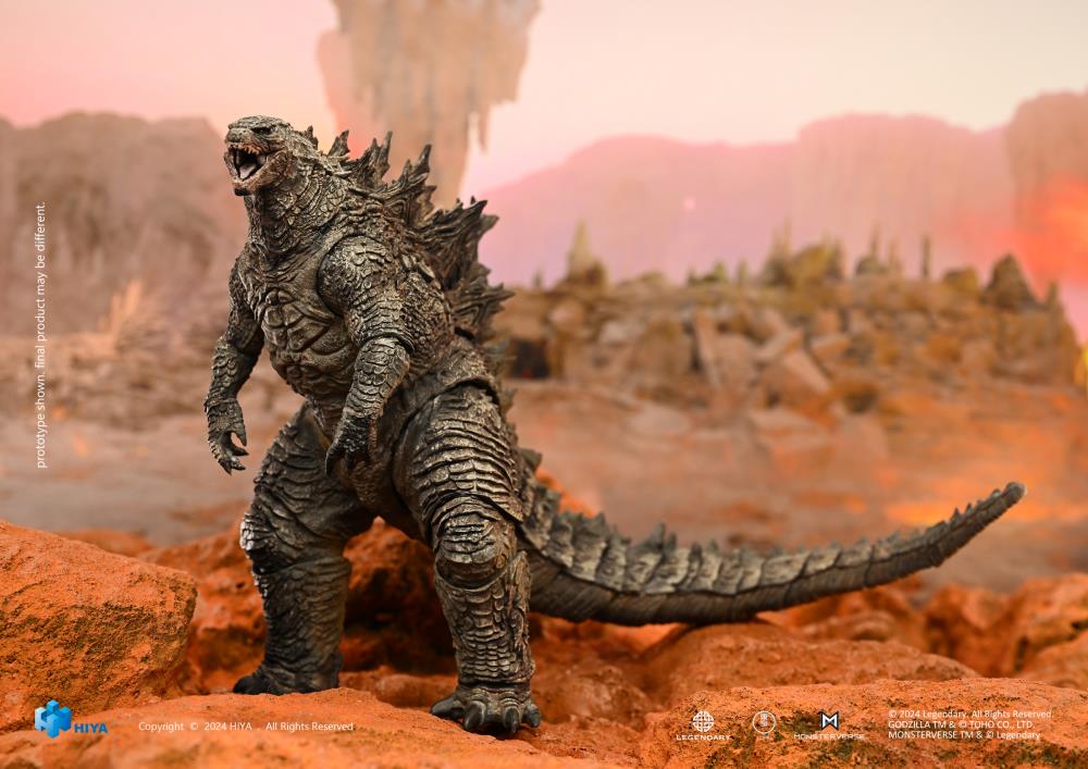 Preventa Figura Godzilla Re-Evolved (Exclusiva PX Previews) - Godzilla x Kong: The New Empire - Exquisite Basic marca HIYA EBG0430 (18 cm)