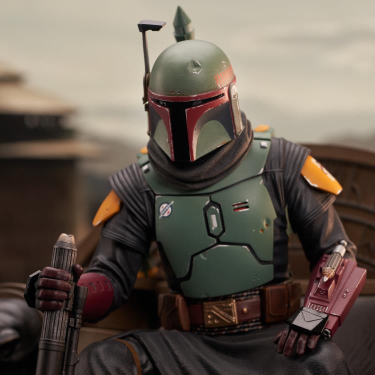 Pedido Estatua Boba Fett on Throne (Edición limitada) (Resina) - The Mandalorian - Premier Collection marca Diamond Select Toys escala 1/7