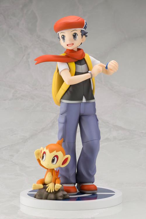 Pedido Estatua Lucas con Chimchar - Pokemon - ArtFX J marca Kotobukiya escala 1/8