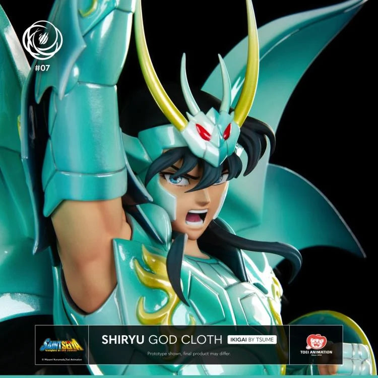 Pedido Estatua SHIRYU God Cloth (Limited Edition) - Saint Seiya Ikigai marca TSUME a escala 1/6 (43 cm)