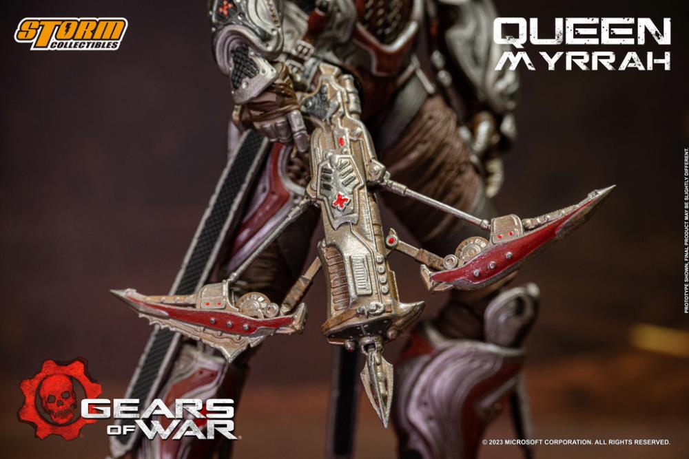 Preventa Figura Queen Myrrah - Gears of War  marca Storm Collectibles escala pequeña 1/12