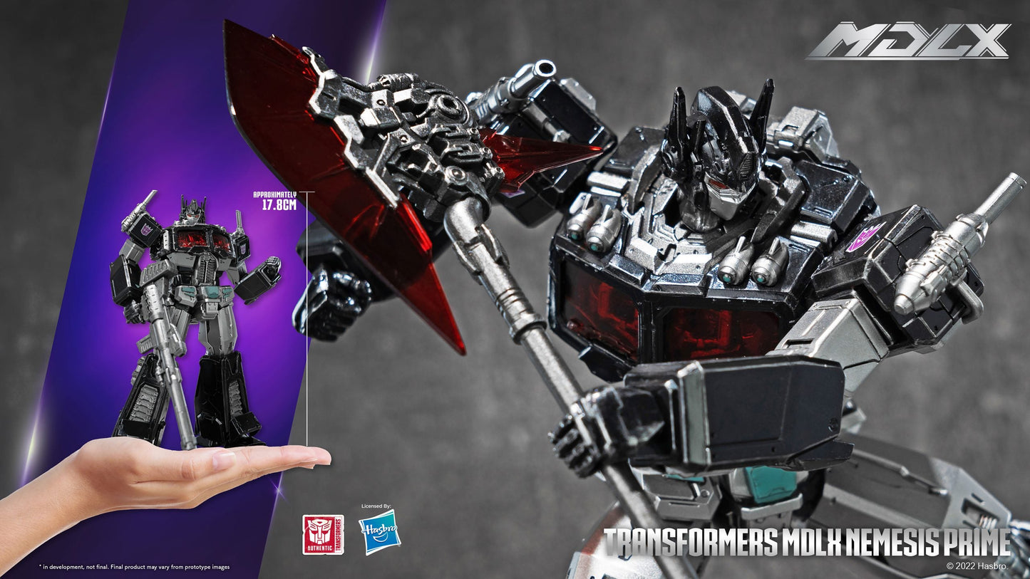 Pedido Figura MDLX Nemesis Prime - Transformers marca Threezero 3Z0474 (17.8 cm)