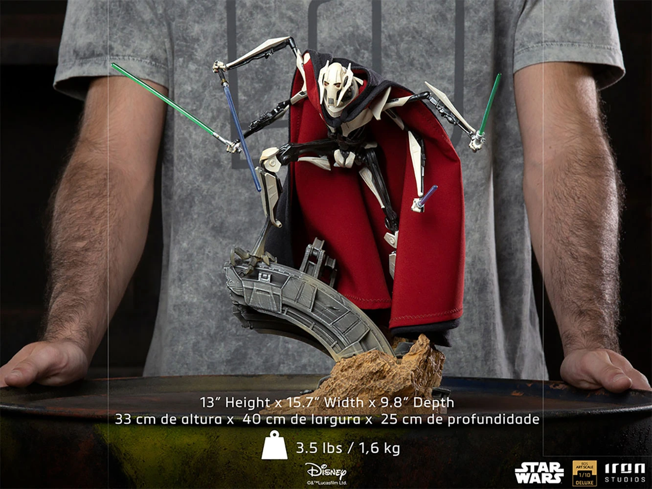 Pedido Estatua General Grievous DELUXE - Star Wars - Battle Diorama Series (BDS) marca Iron Studios escala de arte 1/10