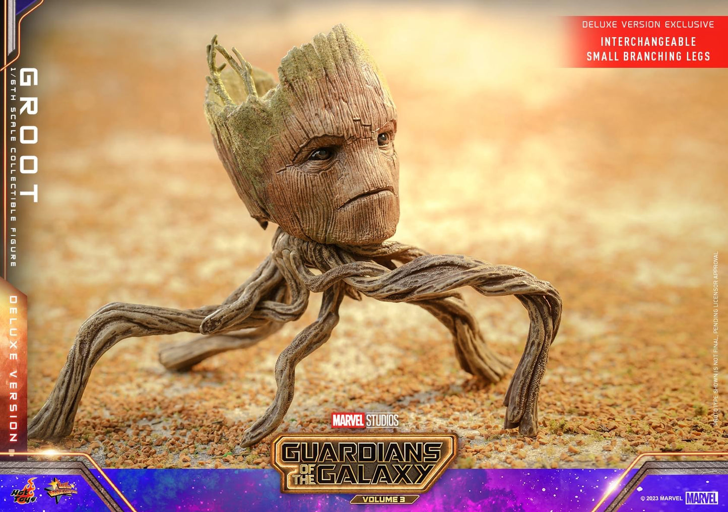 Preventa Figura Groot (Deluxe version) - Guardians of the Galaxy Vol. 3 marca Hot Toys MMS707 escala 1/6