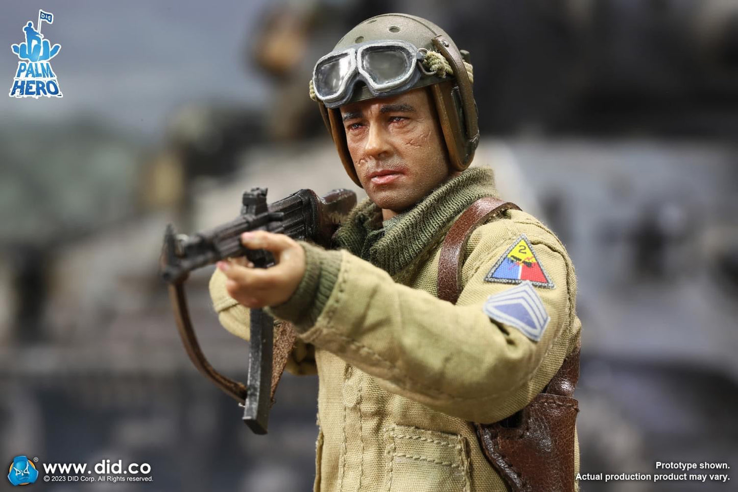 [EN STOCK] Figura SSGT Donald - “Hell On Wheels” - Palm Hero Series marca DID XA80019 escala pequeña 1/12