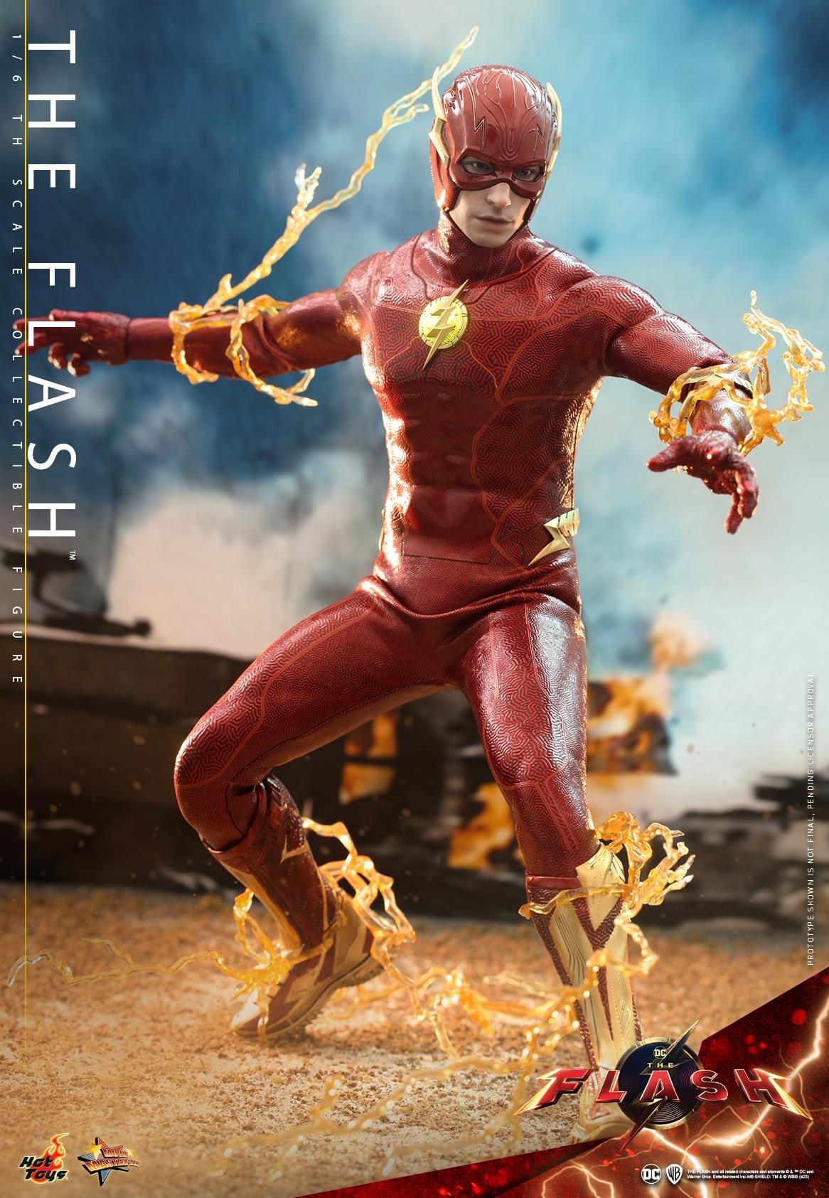 Preventa Figura THE FLASH (Special Edition - incluye Anillo tamaño real) - The Flash marca Hot Toys MMS713B escala 1/6