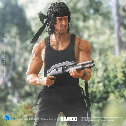 Pedido Figura John Rambo - Rambo: First Blood Part II Exquisite Super Series marca HIYA ESR0099 escala pequeña 1/12