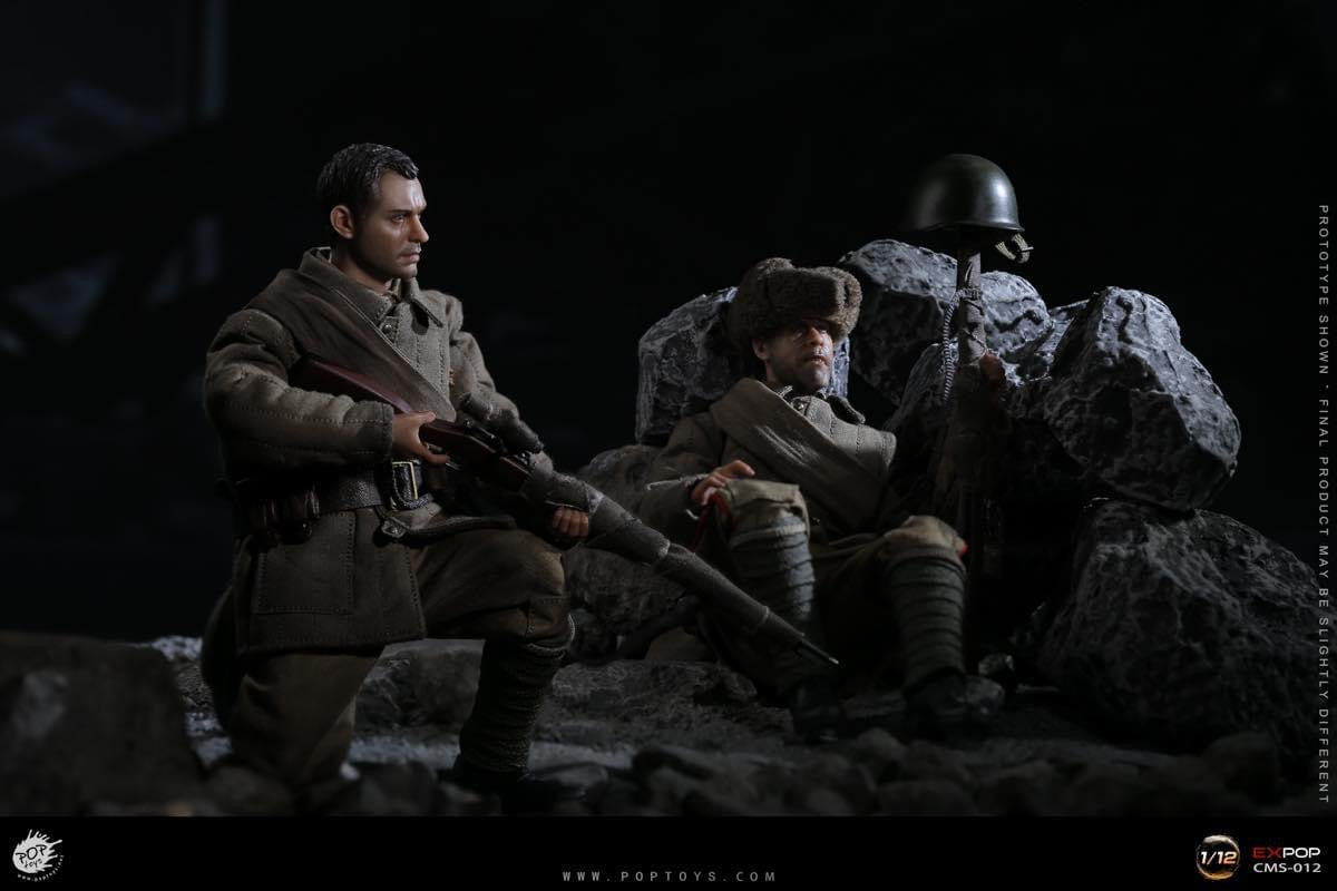 Pedido Figuras Soviet Snipers (set doble) marca Poptoys CMS012 escala pequeña 1/12