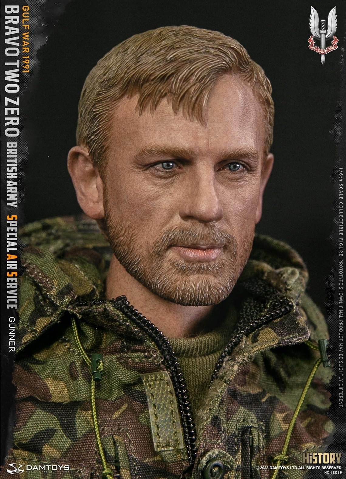 Preventa Figura Bravo Two Zero - British Army SAS Gunner marca Damtoys 78099 escala 1/6