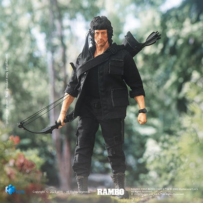 Pedido Figura John Rambo - Rambo: First Blood Part II Exquisite Super Series marca HIYA ESR0099 escala pequeña 1/12