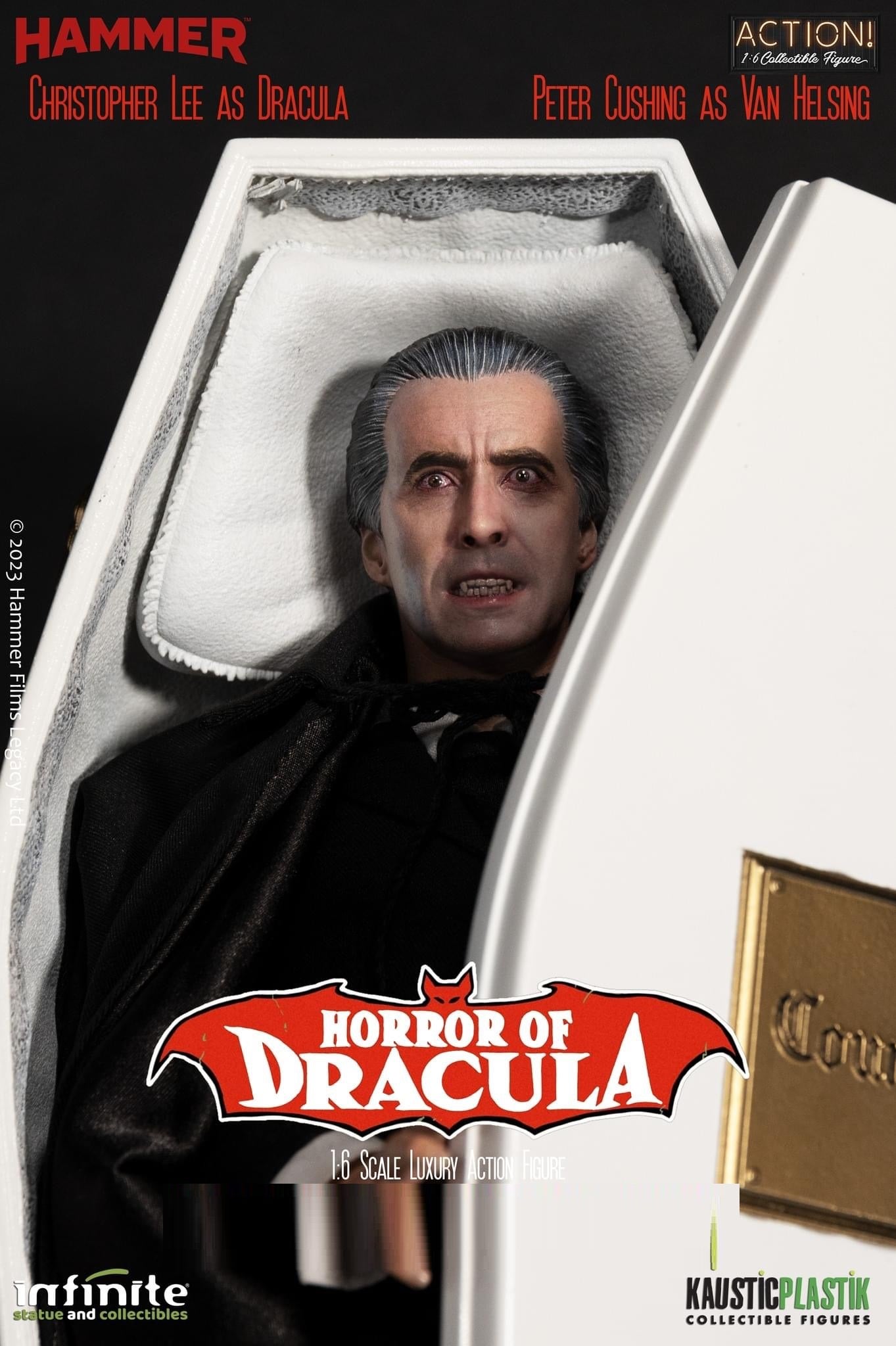 Preventa Diorama Ataúd de Drácula - Horror of Dracula marca Kaustic Plastik escala 1/6