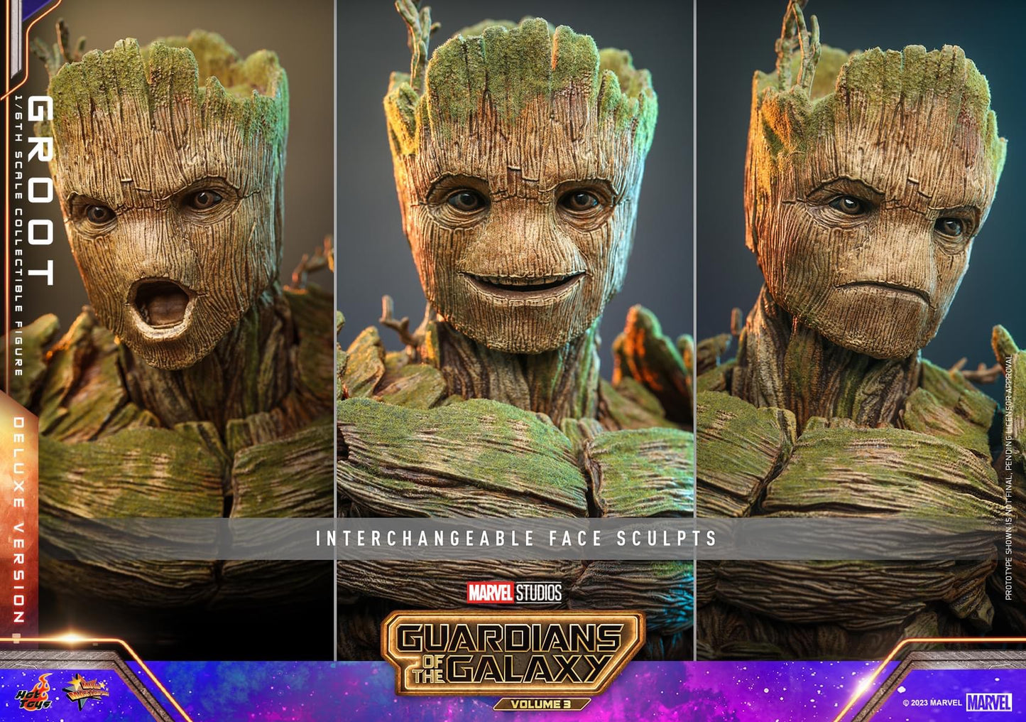 Preventa Figura Groot (Deluxe version) - Guardians of the Galaxy Vol. 3 marca Hot Toys MMS707 escala 1/6