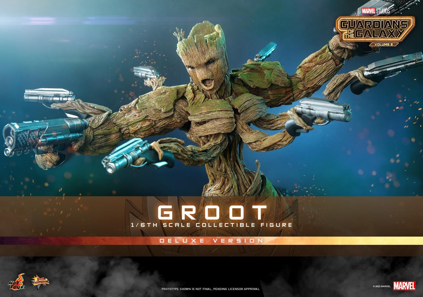 Preventa Figura Groot (Deluxe version) - Guardians of the Galaxy Vol. 3 marca Hot Toys MMS707 escala 1/6