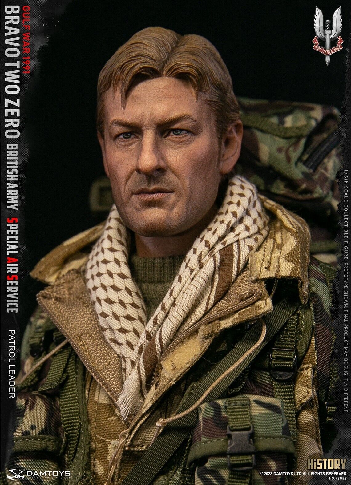 Preventa Figura Patrol Leader - British Army Special Air Service marca Damtoys 78098 escala 1/6