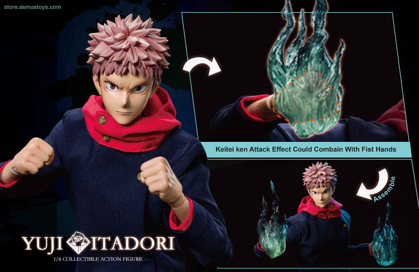 Pedido Figura Itadori Yuji - Jujutsu Kaisen marca Asmus JJKS02A escala 1/6