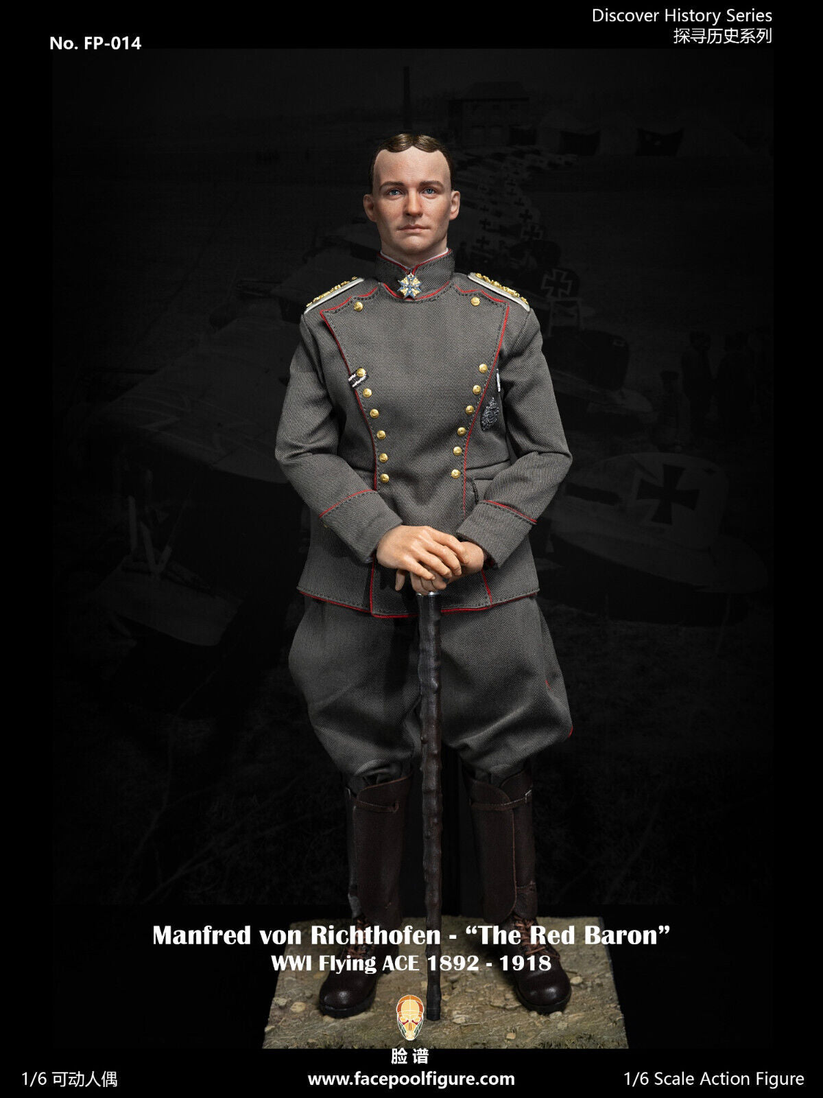 Preventa Figura Manfred von Richthofen "The Red Baron" marca Facepool FP014A escala 1/6