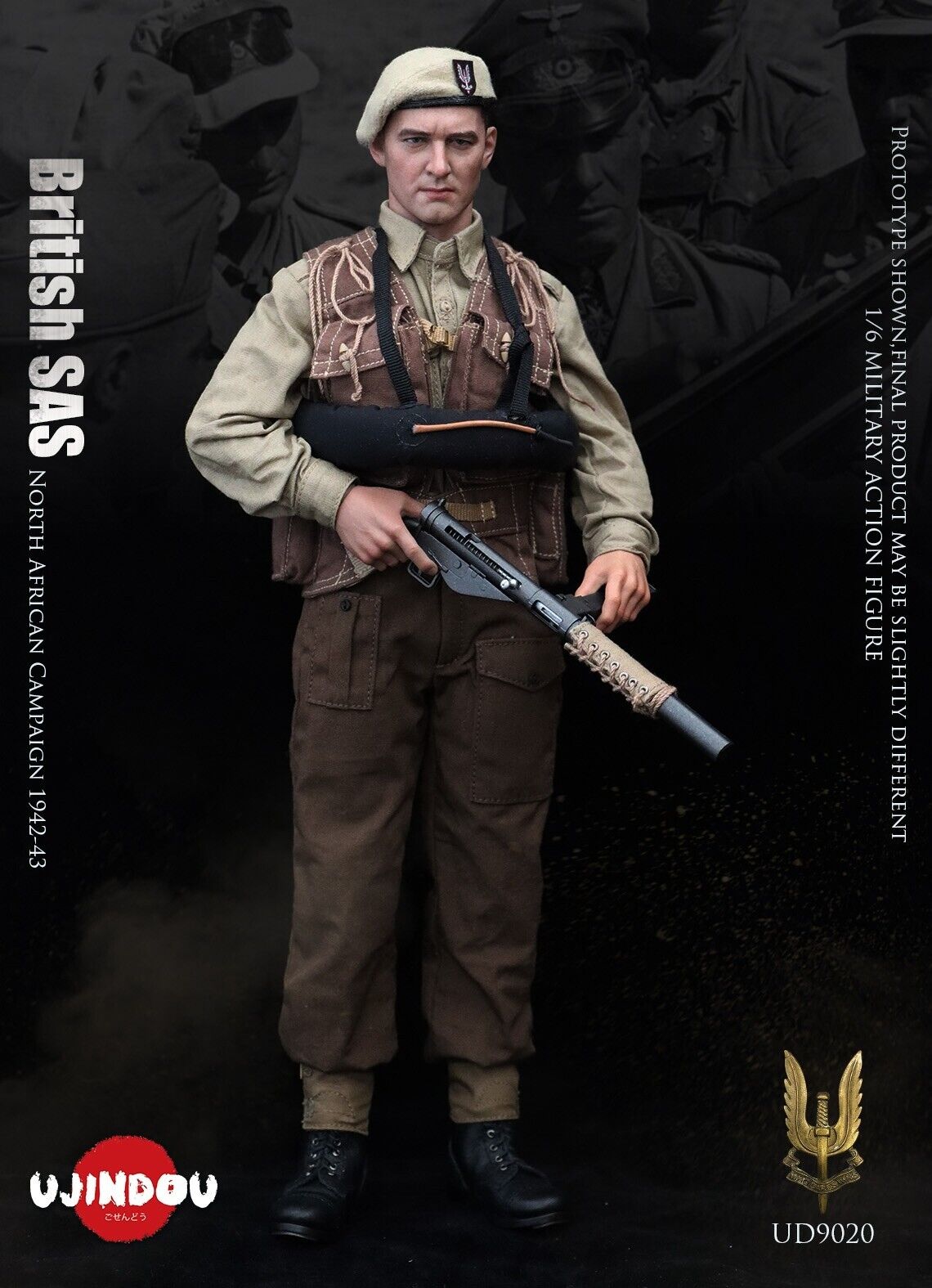 Pedido Figura British SAS - WWII North African Campaign 1942-43 marca Ujindou UD9020 escala 1/6