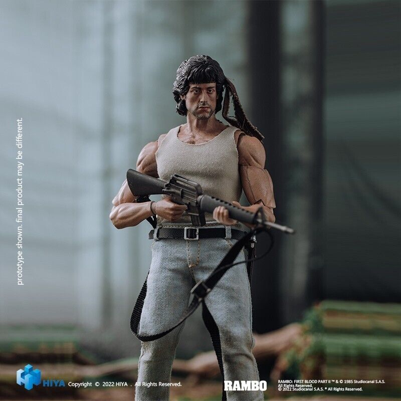 Pedido Figura John Rambo - Rambo: First Blood - Exquisite Super Series marca HIYA ESR0097 escala pequeña 1/12