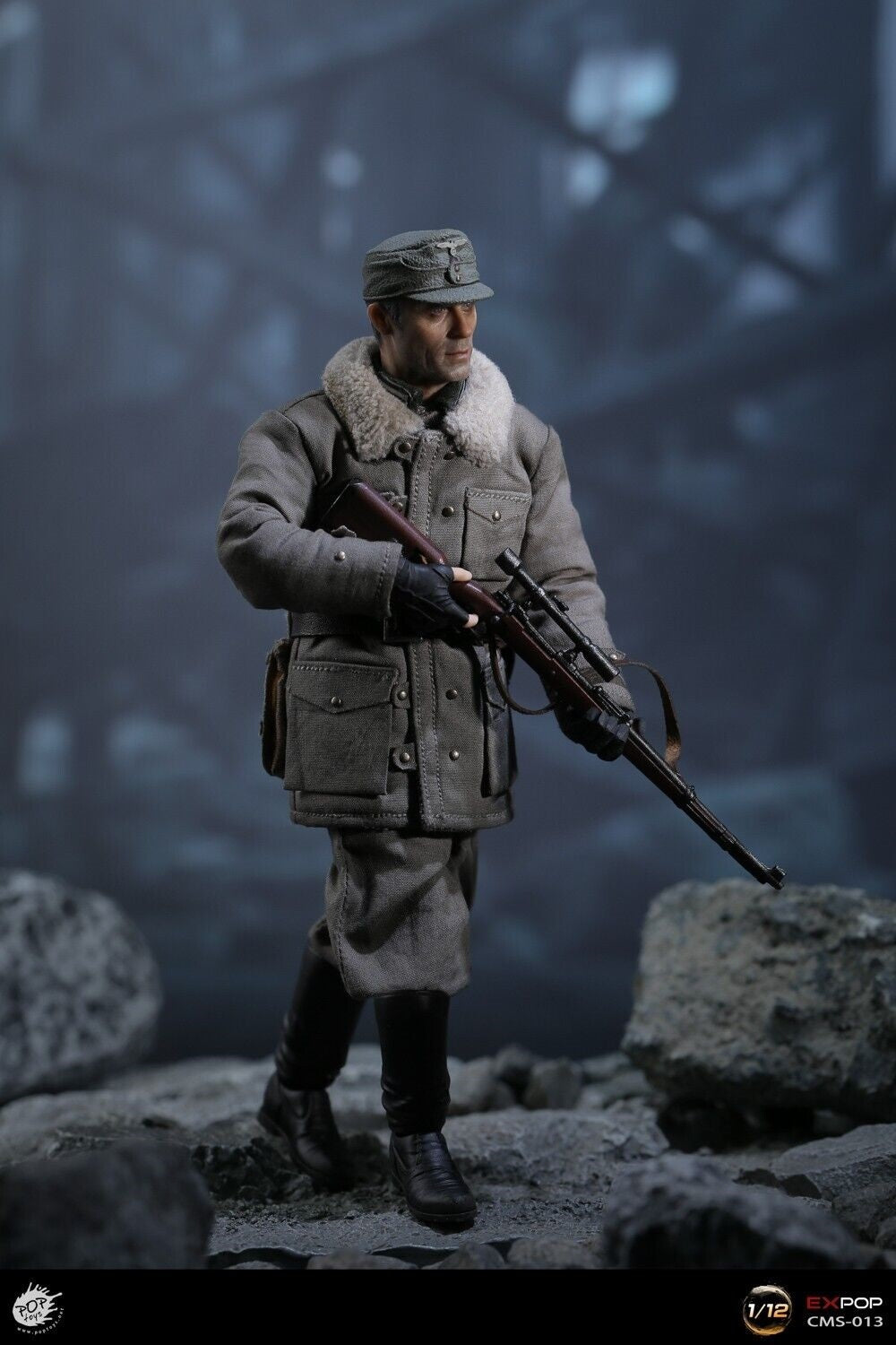 Pedido Figura German Sniper Colonel marca Poptoys CMS013 escala pequeña 1/12