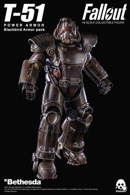 Pedido Set Fallout T-51 Power Armor - Blackbird Armor Pack marca Threezero 3Z0179 escala 1/6