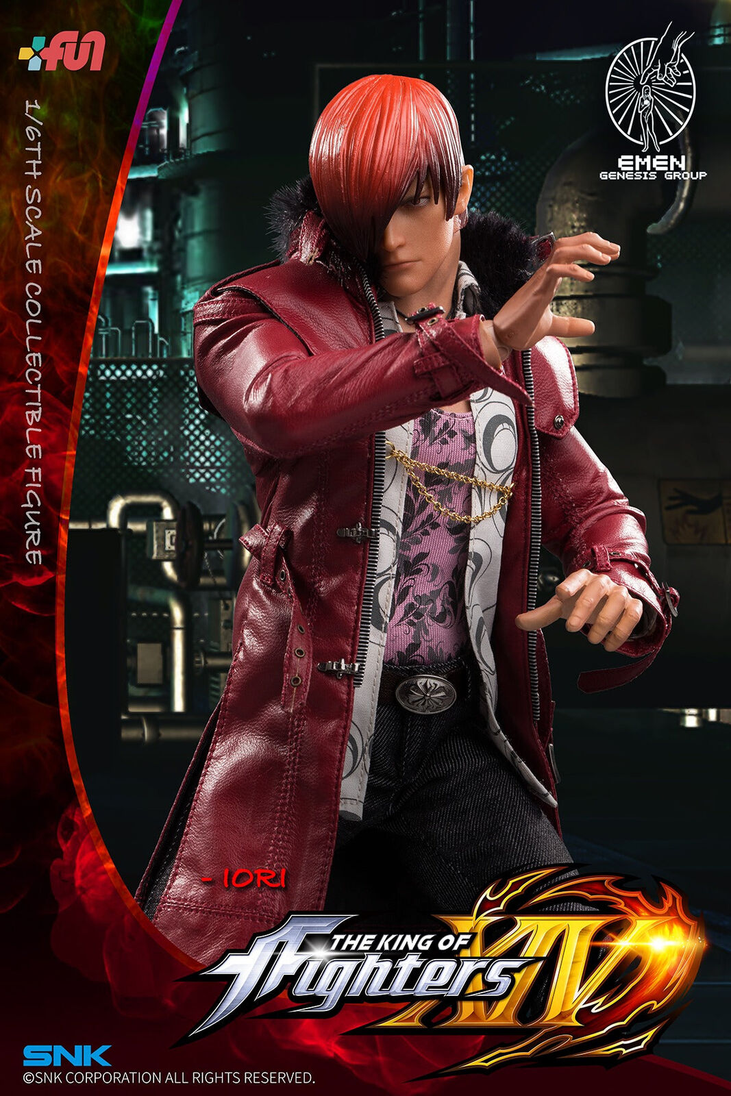 Pedido Figura Iori Yagami - SNK The King of Fighters XIV marca Emen Genesis KOF-IR01 escala 1/6