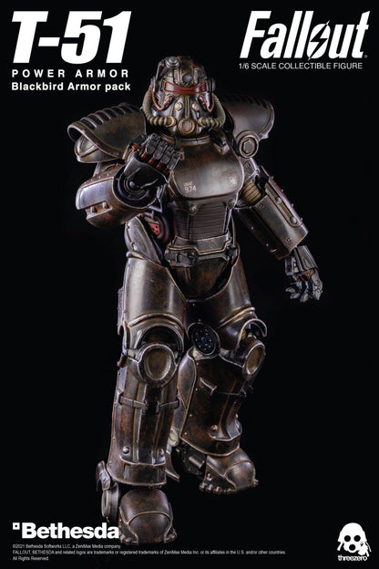 Pedido Set Fallout T-51 Power Armor - Blackbird Armor Pack marca Threezero 3Z0179 escala 1/6