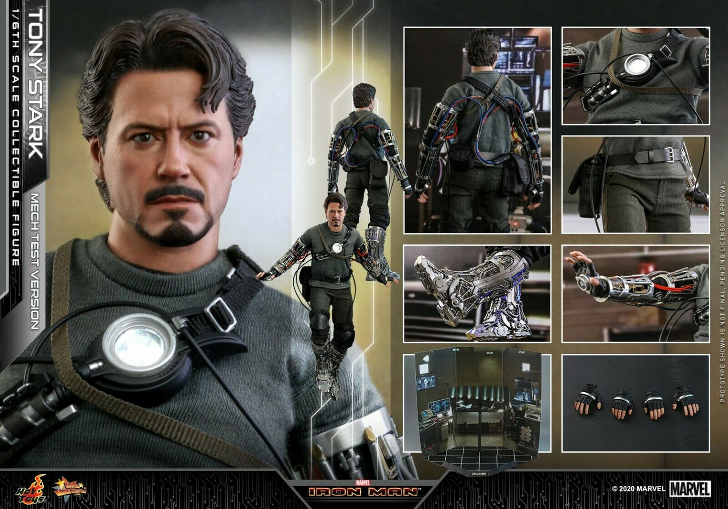 Pedido Figura Tony Stark (Mech Test version) (Standard version) marca Hot Toys MMS581 escala 1/6