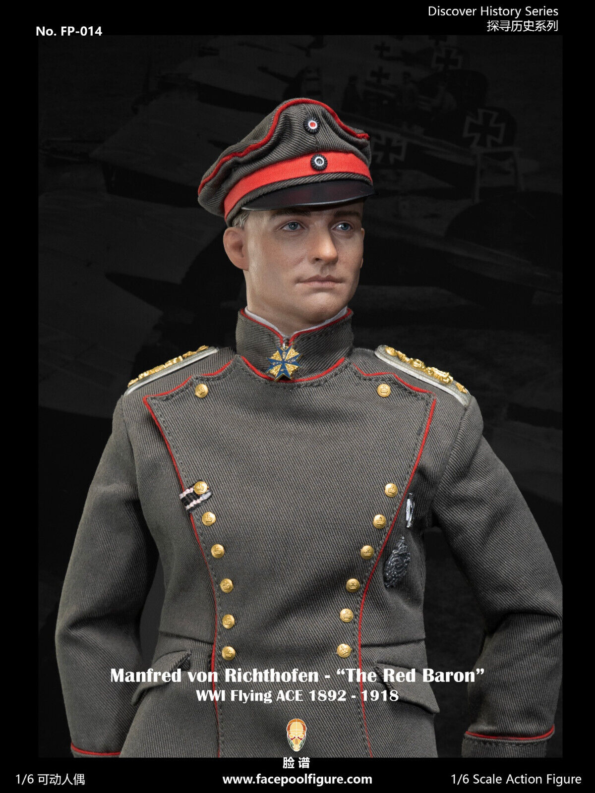 Preventa Figura Manfred von Richthofen "The Red Baron" marca Facepool FP014A escala 1/6