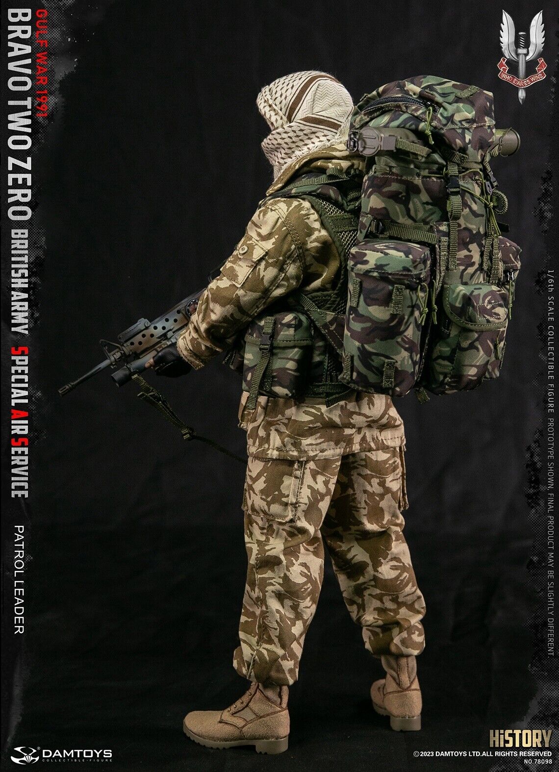 Preventa Figura Patrol Leader - British Army Special Air Service marca Damtoys 78098 escala 1/6