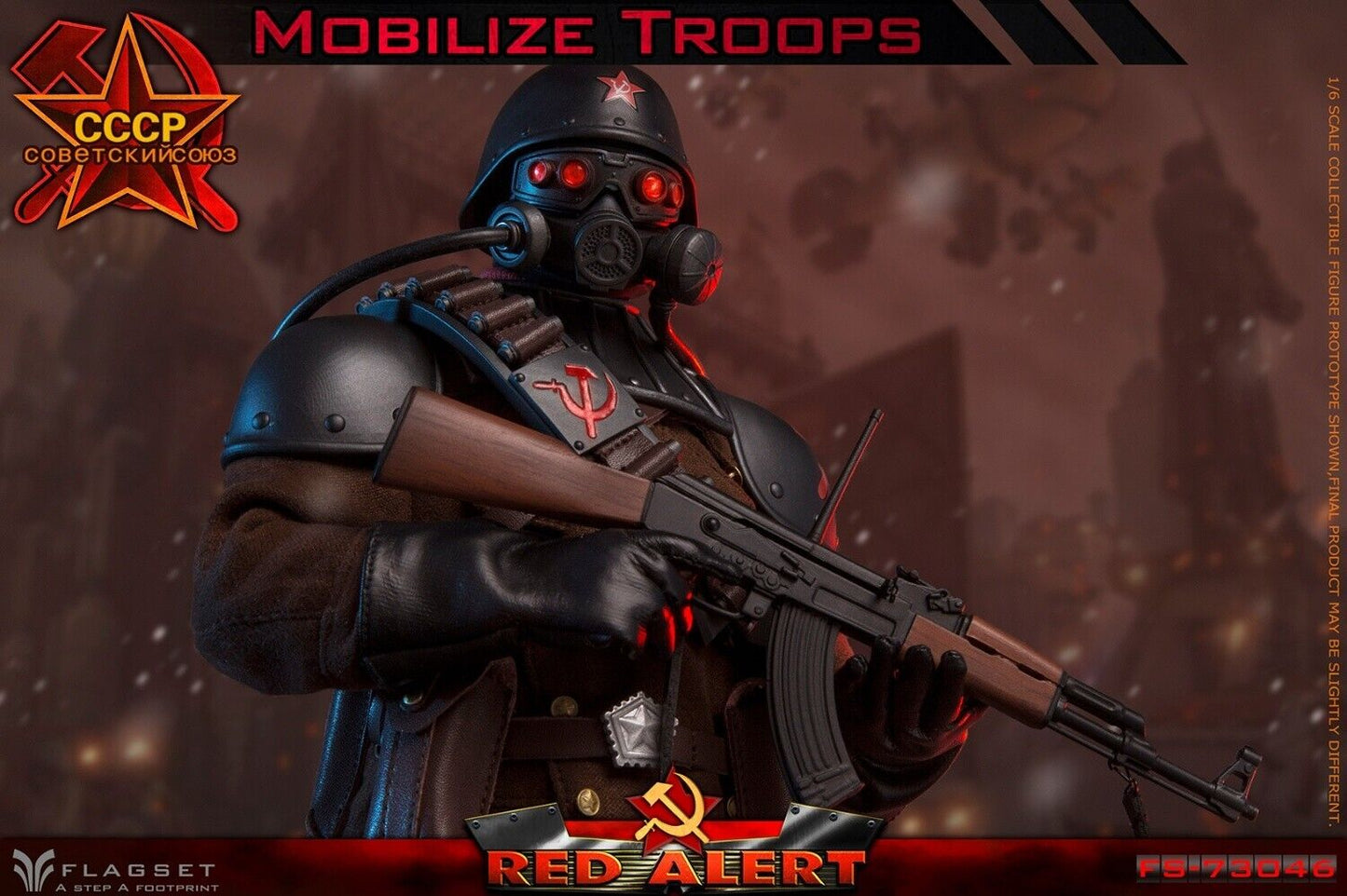 Pedido Figura Mobilize Troops - Red Alert CCCP marca Flagset FS-73046 escala 1/6