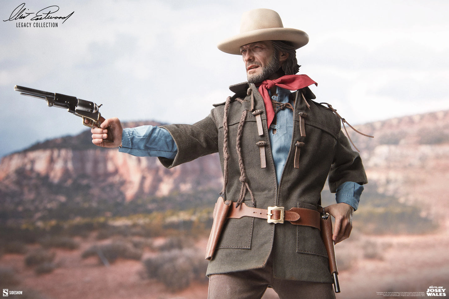 Preventa Figura Josey Wales - The Outlaw Josey Wales marca Sideshow 100454 escala 1/6 (relanzamiento)