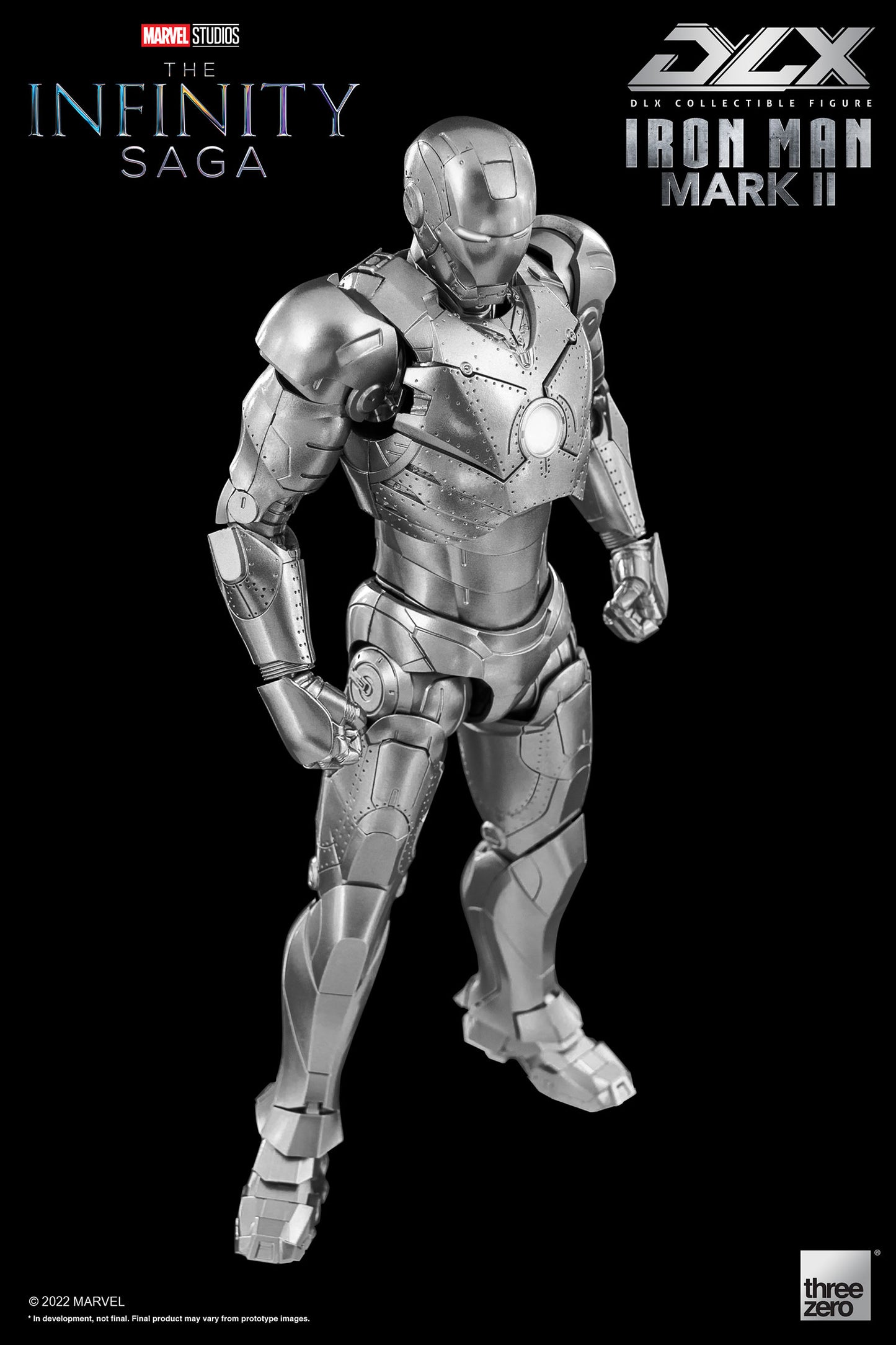 Pedido Figura DLX Iron Man Mark II 2 - Avengers: Infinity Saga marca Threezero 3Z0477 escala pequeña 1/12