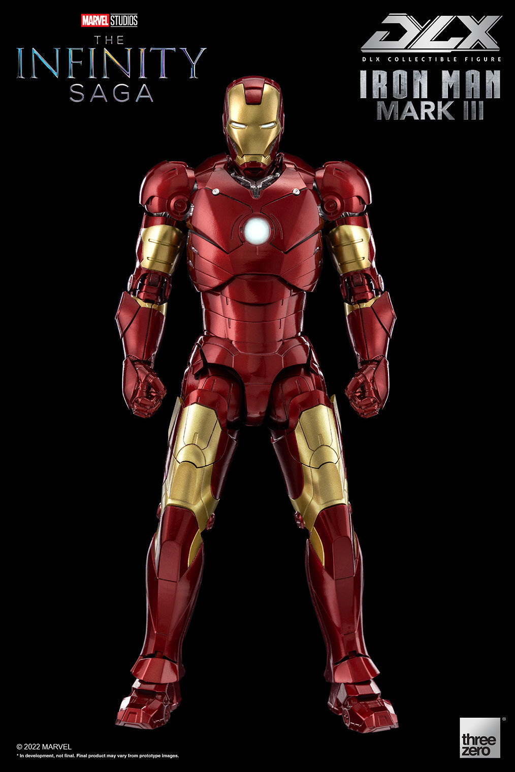 Pedido Figura DLX Iron Man Mark 3 - Avengers: The Infinity Saga marca Threezero 3Z02530H0 escala pequeña 1/12