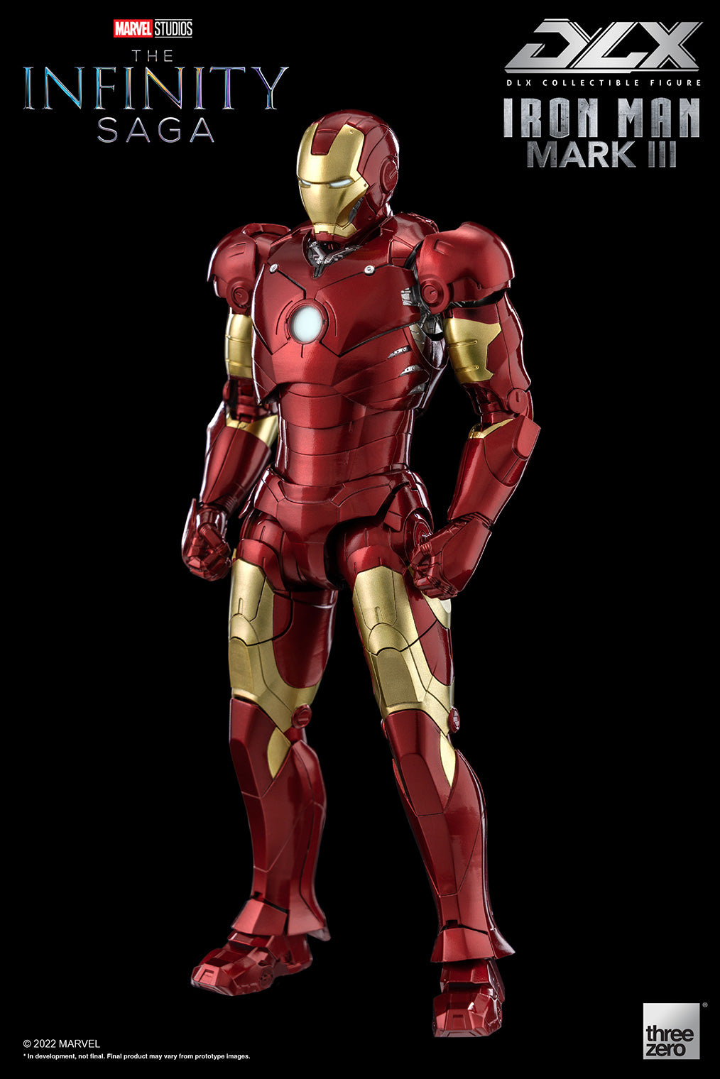 Pedido Figura DLX Iron Man Mark 3 - Avengers: The Infinity Saga marca Threezero 3Z02530H0 escala pequeña 1/12