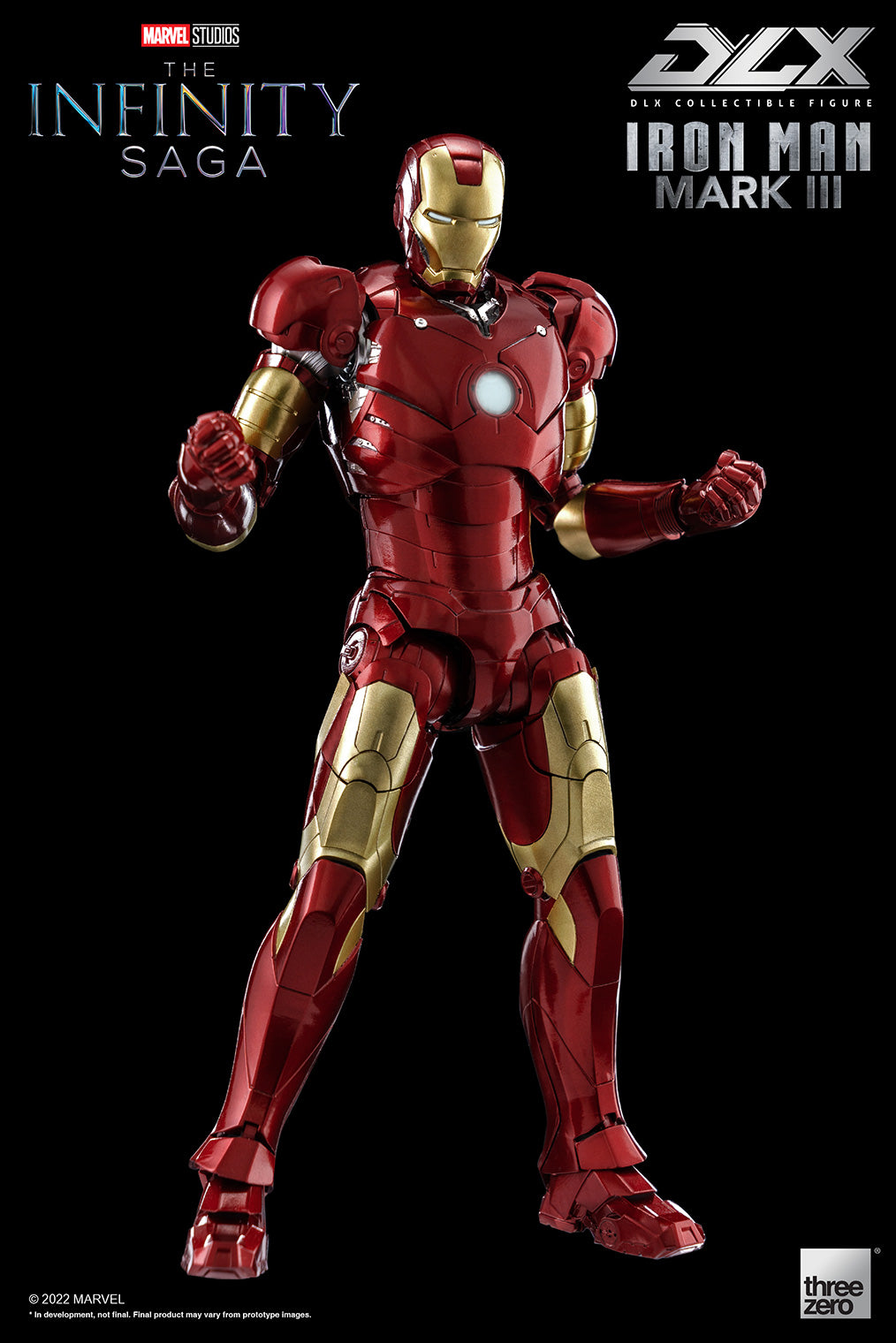 Pedido Figura DLX Iron Man Mark 3 - Avengers: The Infinity Saga marca Threezero 3Z02530H0 escala pequeña 1/12