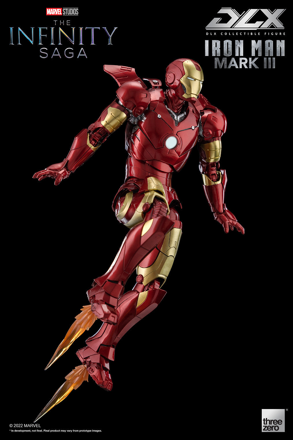 Pedido Figura DLX Iron Man Mark 3 - Avengers: The Infinity Saga marca Threezero 3Z02530H0 escala pequeña 1/12