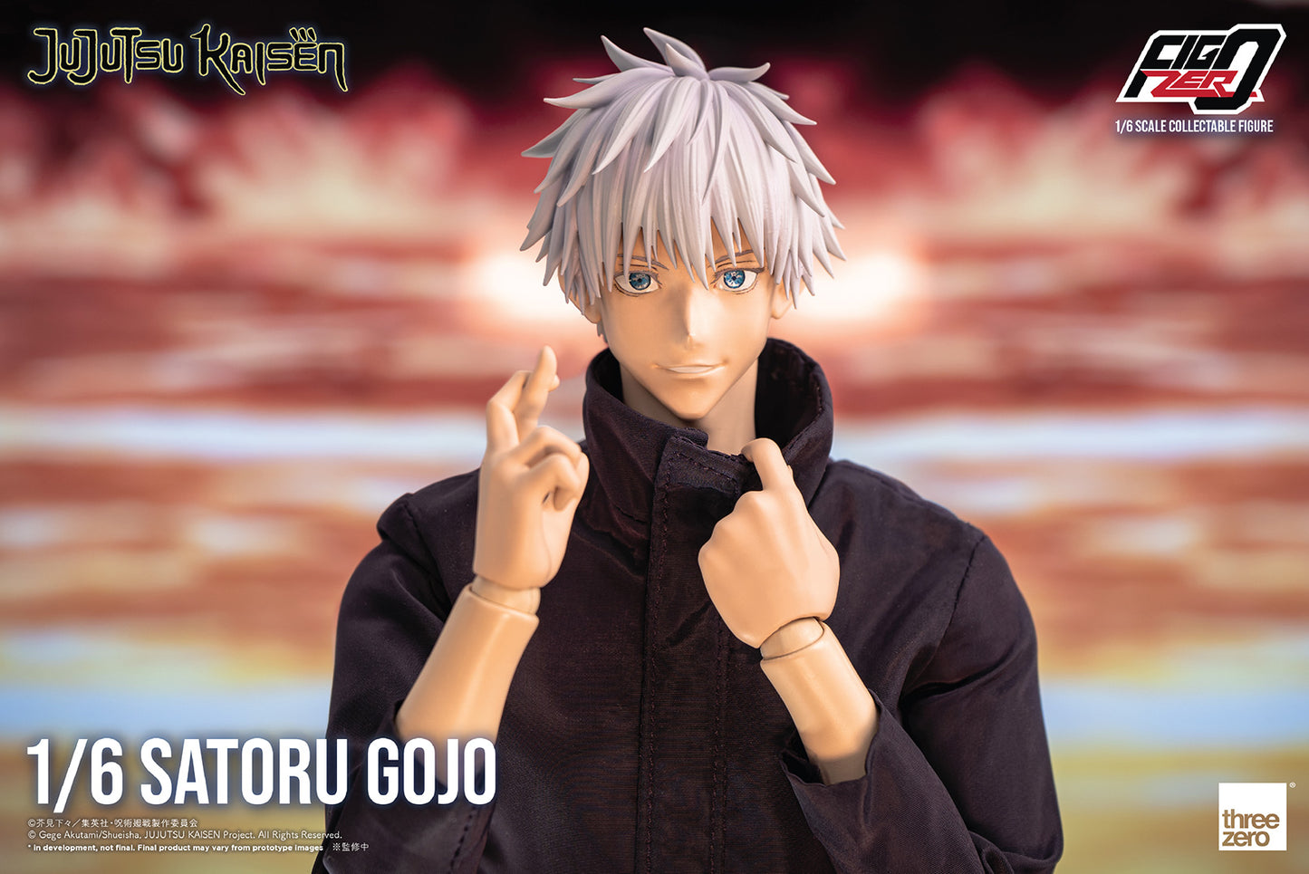 Pedido Figura Satoru Gojo - Jujutsu Kaisen - FigZero marca Threezero 3Z0377 escala 1/6 (relanzamiento)