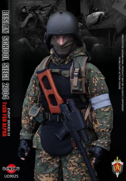 Preventa Figura TsSN FSB Alpha - Beslan School Siege 2004 marca Ujindou UD9025 escala 1/6