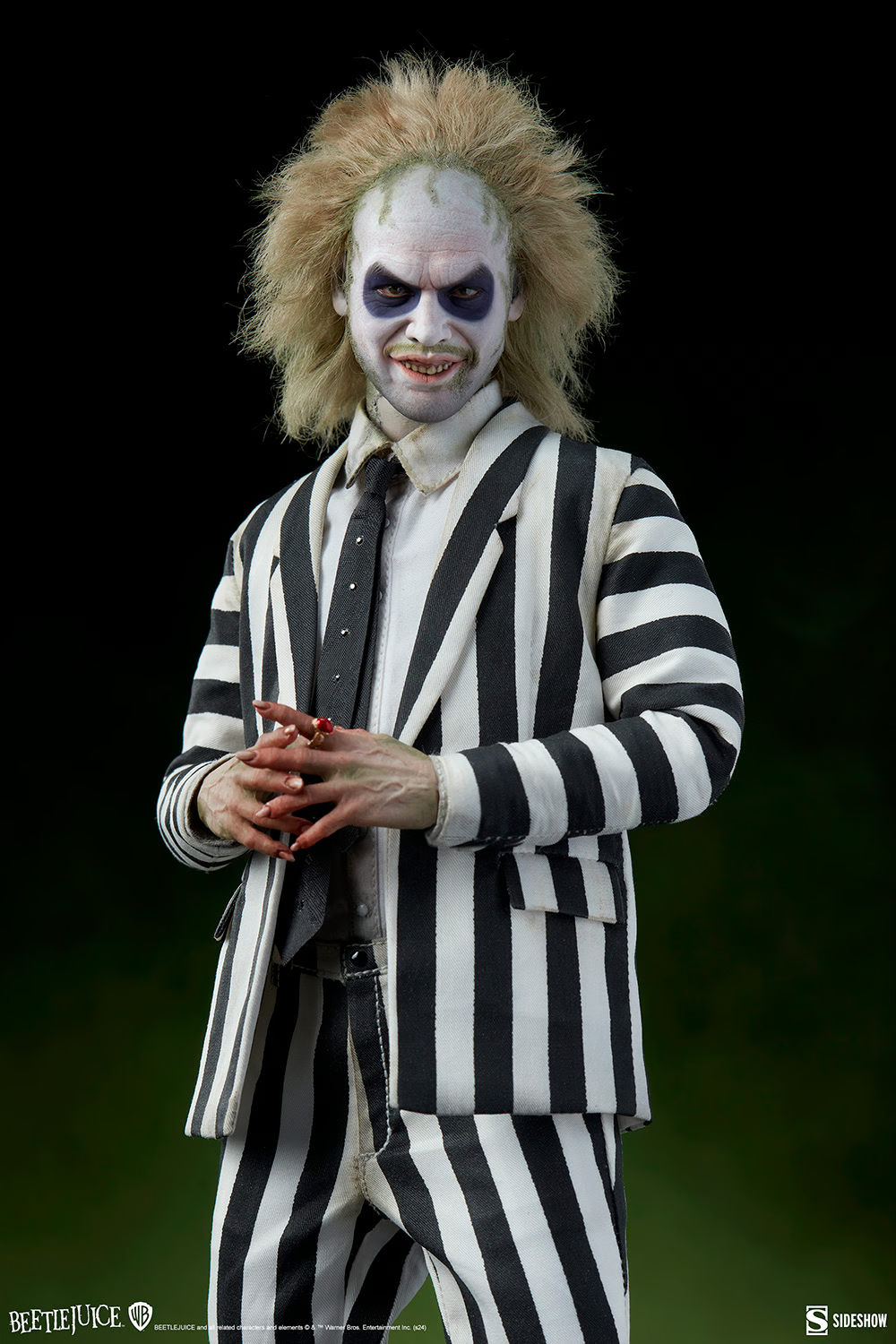 Preventa Figura Beetlejuice (nueva versión) - Beetlejuice (1988) marca Sideshow Collectibles #100490 escala 1/6