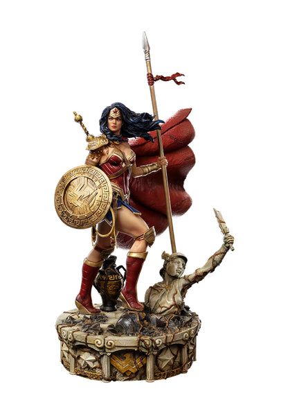 Preventa Estatua Wonder Woman Unleashed Deluxe - DC Comics - Limited Edition marca Iron Studios escala de arte 1/10