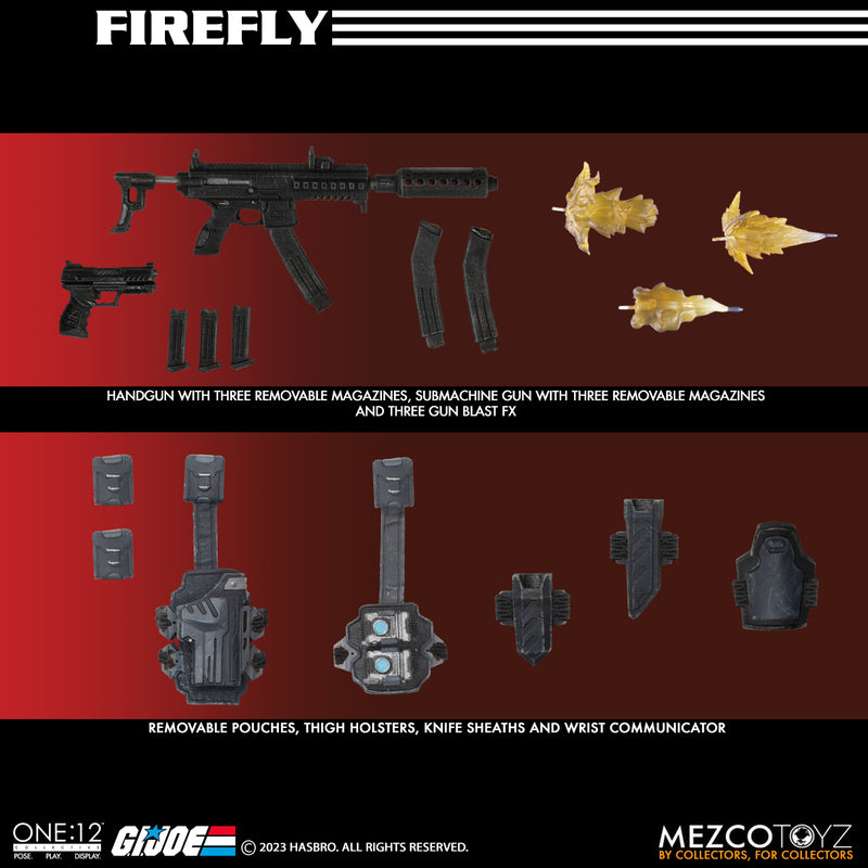 Preventa Figura Firefly - G.I.Joe - One:12 Collective marca Mezco Toyz 76494 escala pequeña 1/12