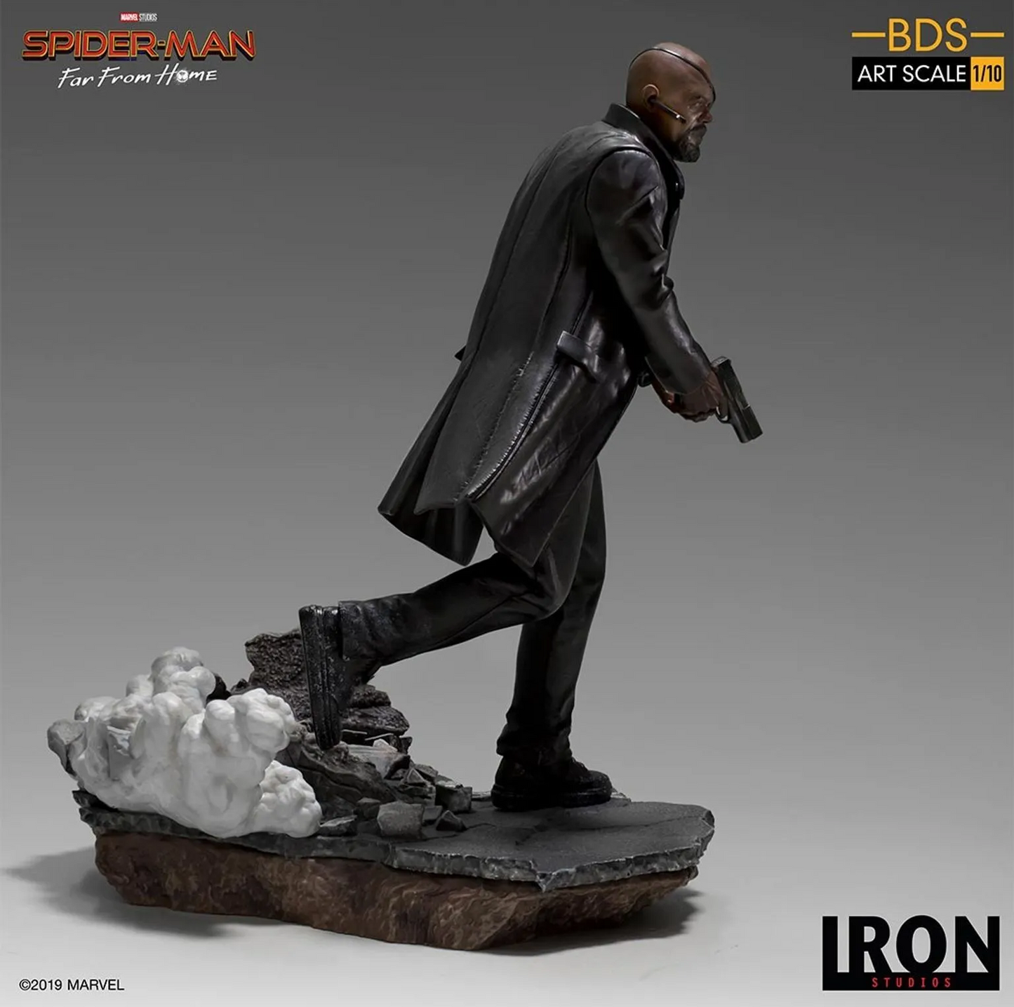 Pedido Estatua Nick Fury - Spider-Man: Far From Home - Battle Diorama Series (BDS) marca Iron Studios escala de arte 1/10