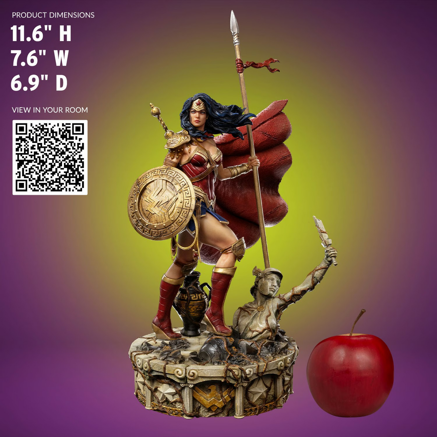 Preventa Estatua Wonder Woman Unleashed Deluxe - DC Comics - Limited Edition marca Iron Studios escala de arte 1/10