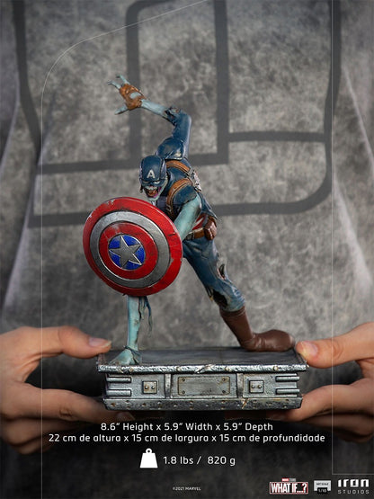 Pedido Estatua Zombie Captain America - Marvel What If...? - marca Iron Studios escala de arte 1/10