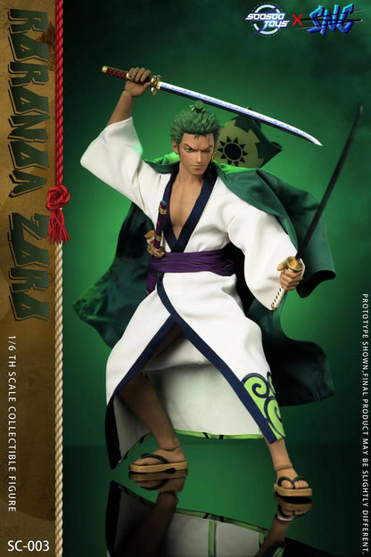 Preventa Set de ropa Roronoa ZORO marca Soosootoys x SNC SC-003 escala 1/6